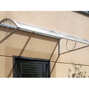 Pensilina Curva in Ferro Zincato